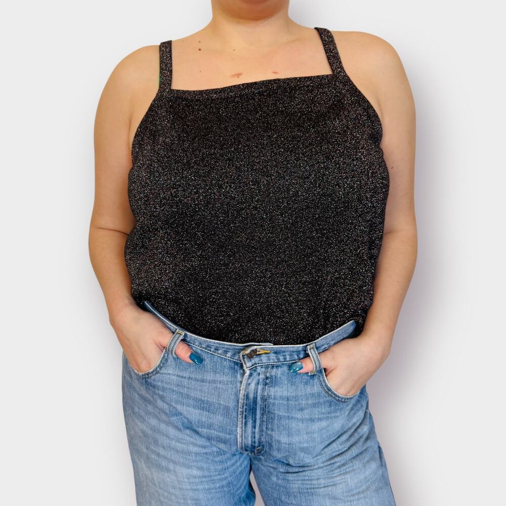 90s‎ Fashion Bug Sparkle Tank Size 3X - Picture 2 of 7